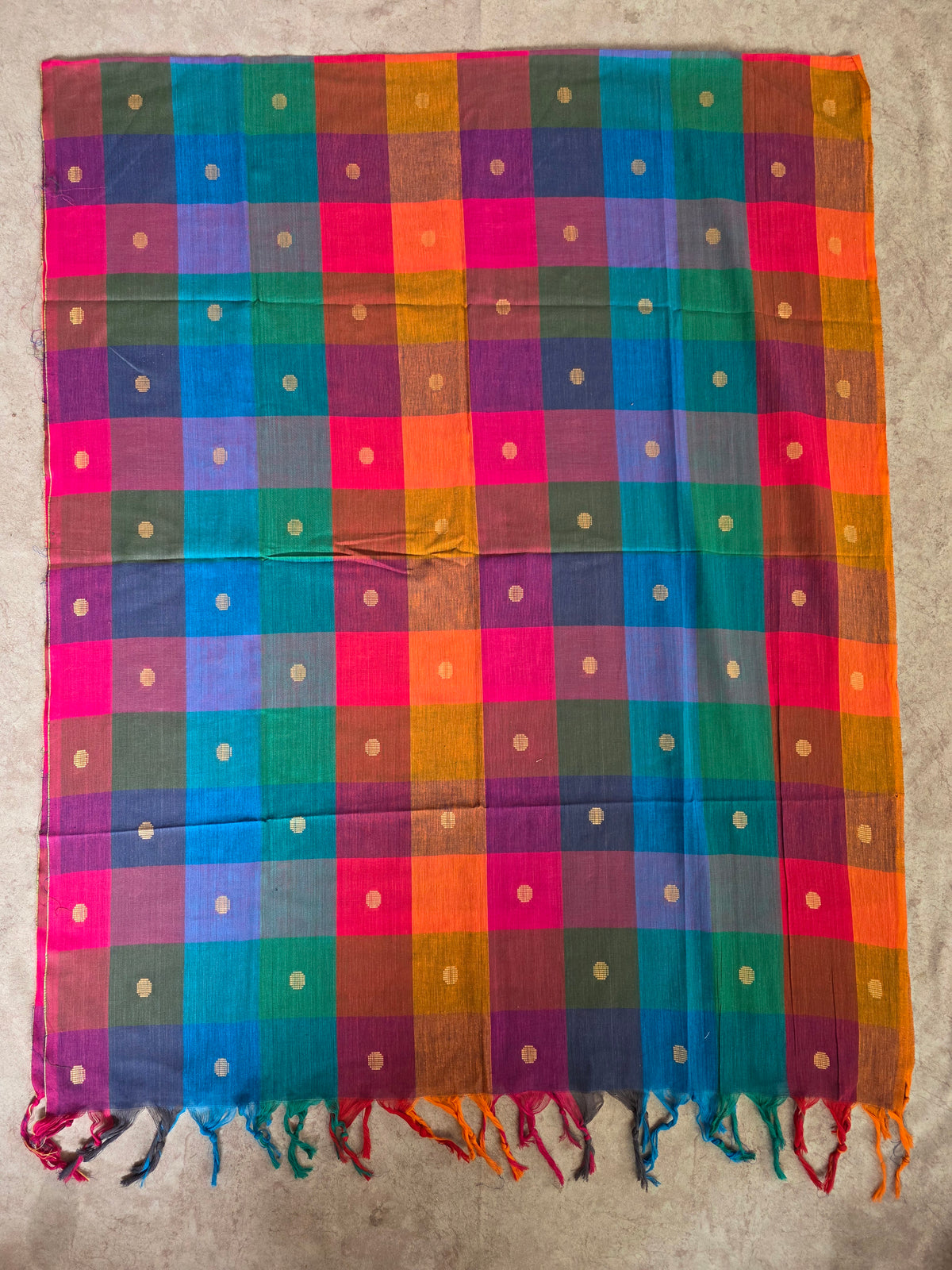 Madras kattam prewashed duppatta-MD171