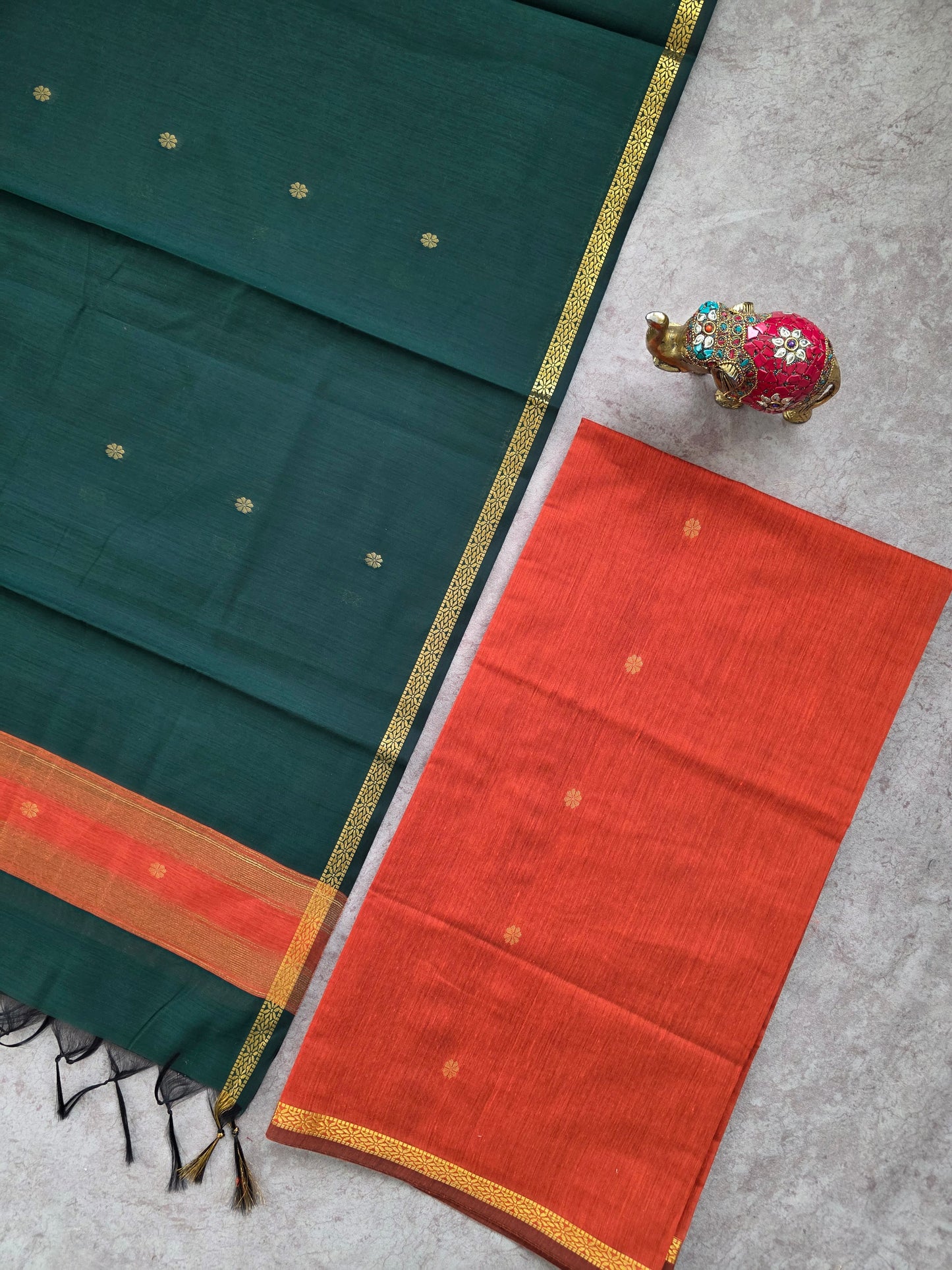 Semi Maheshwari silk salwar set - SM115