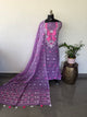 West Bengal Silk cotton jamdhani set - AV381