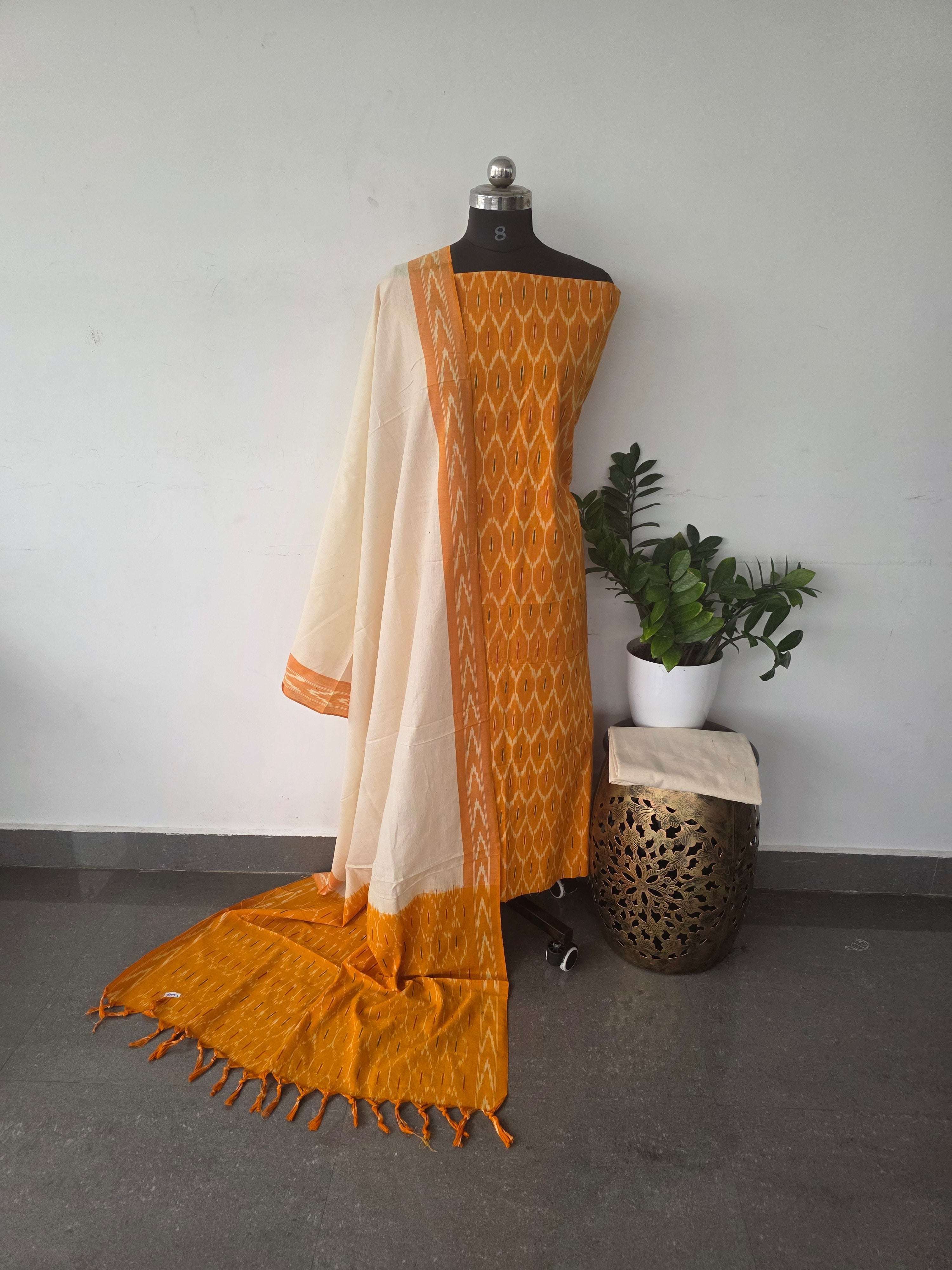 Pochampally ikkat cotton set - IC8