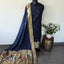 Paithani soft silk set (Navy blue)-JM33
