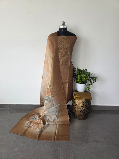 Premium semi tussar silk set - CLA239