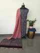 Handcrafted ajrakh cotton set with bandhini duppatta-HZ358