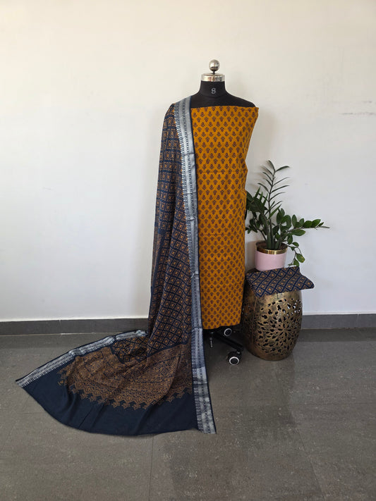 Heavy ajrakh cotton set - VC2