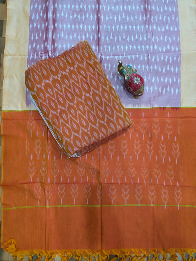 Handloom Mercerised ikkat cotton salwar set -WW613
