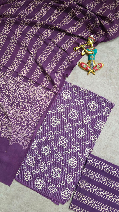 Heavy kantha Ajrakh cotton set - VC112