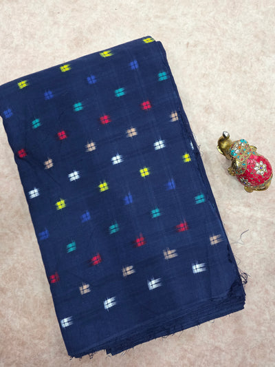 Handloom double ikkat  running material - WW411