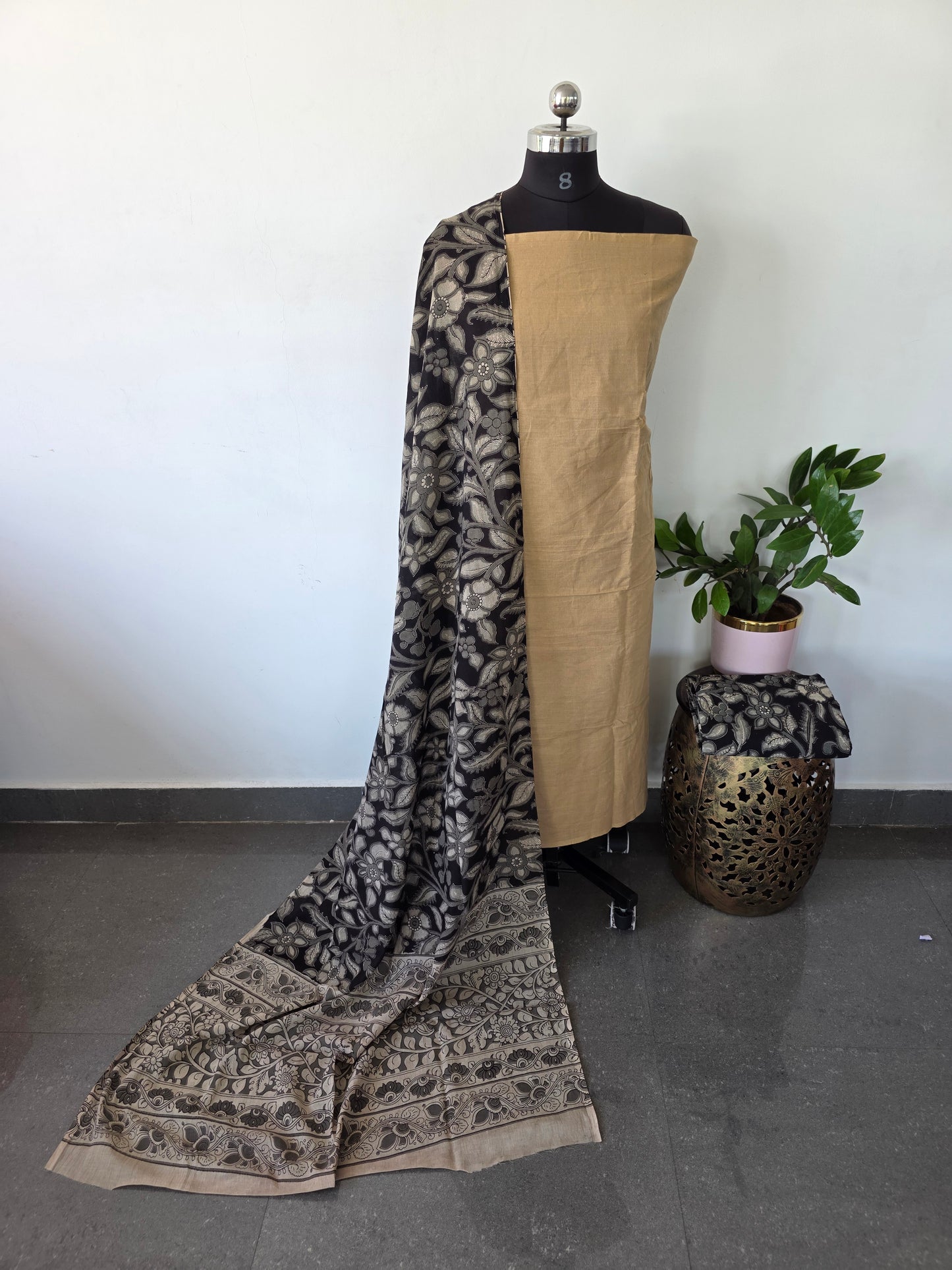 Authentic pure kalamkari cotton set - AK135