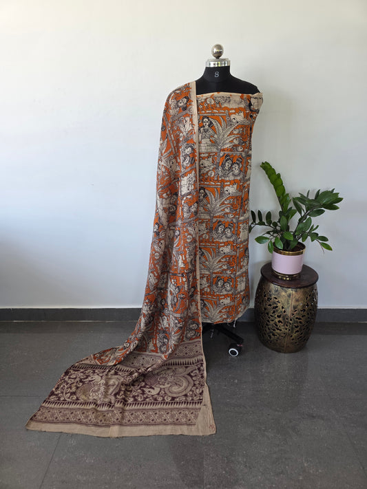 Pure kalamkari cotton salwar ( 2 pc set ) - ES28