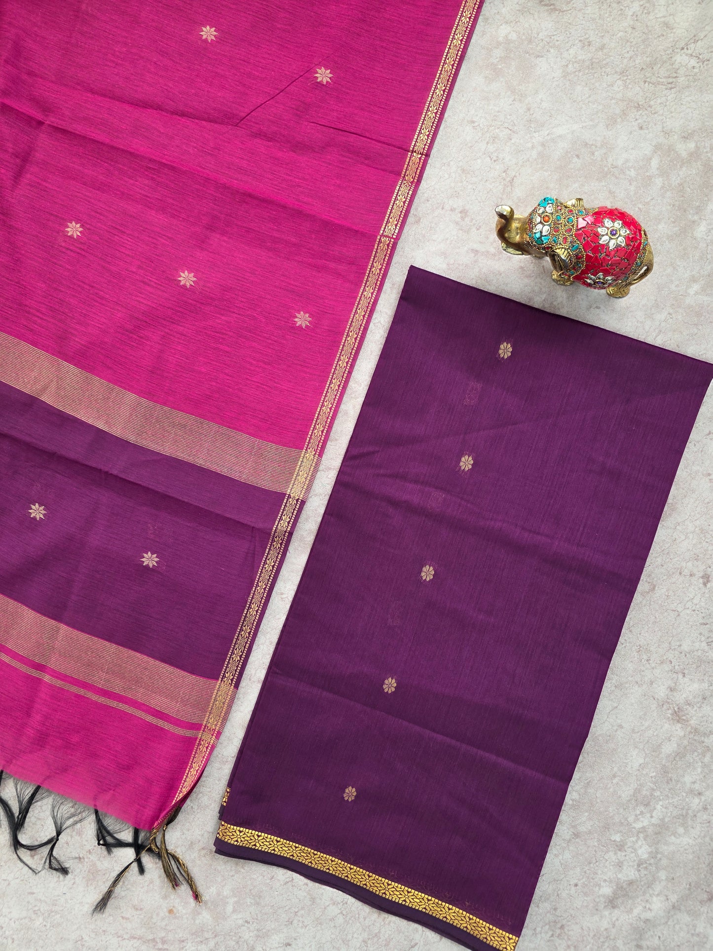 Semi Maheshwari silk salwar set - SM99