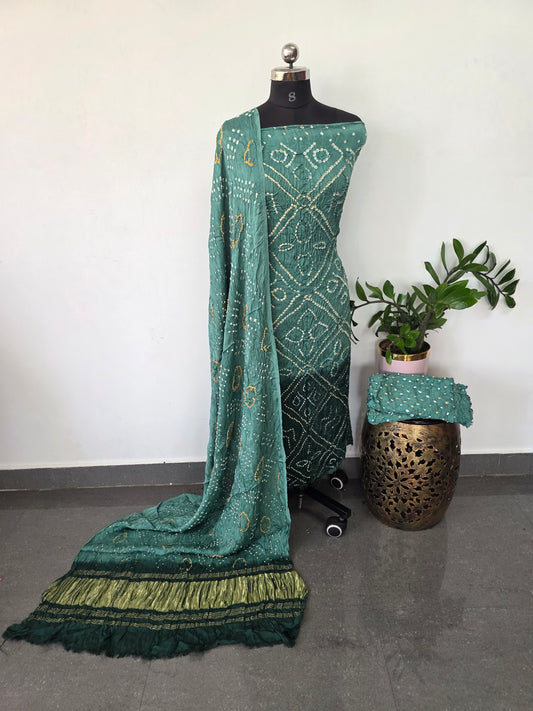 Handcrafted bandhani modal  salwar set - BN64