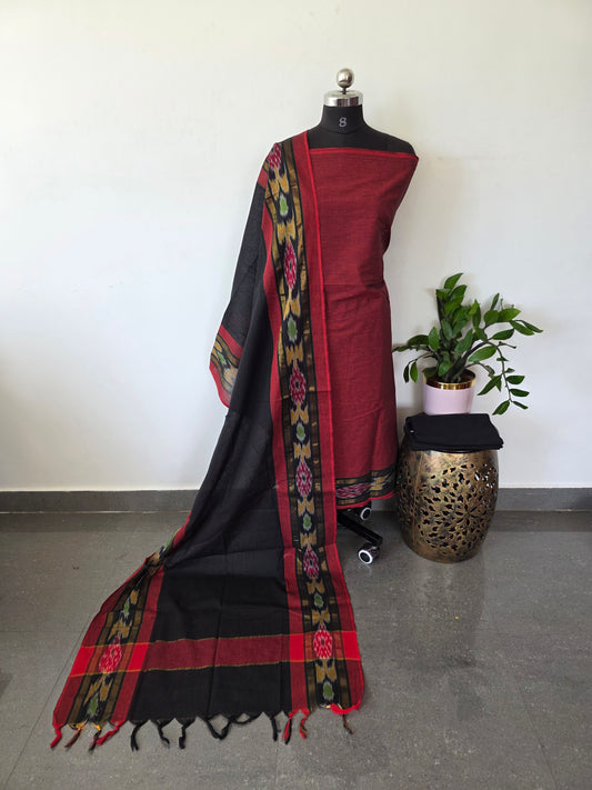 Pochampally border south cotton set- PCS23