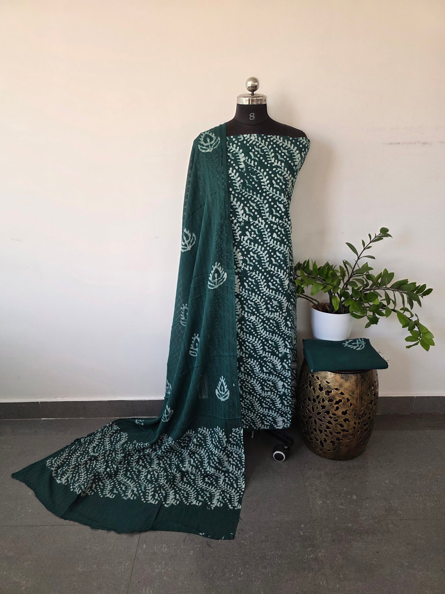 Pure wax batik cotton set - WB29