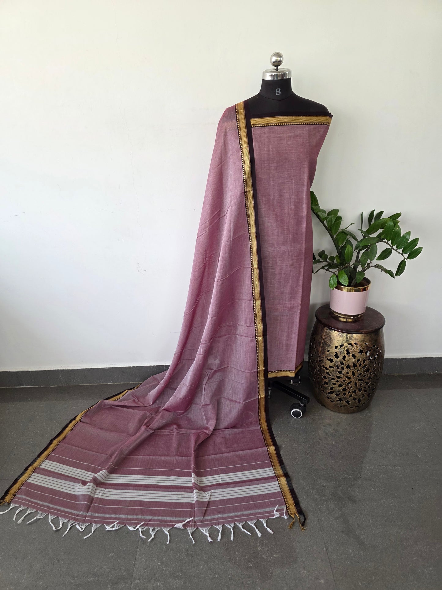 Mercerised  narayanapet salwar set  (4.5 meters)- NA173