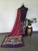 Kanchi border chennuri kalamkari  silk set - AK423