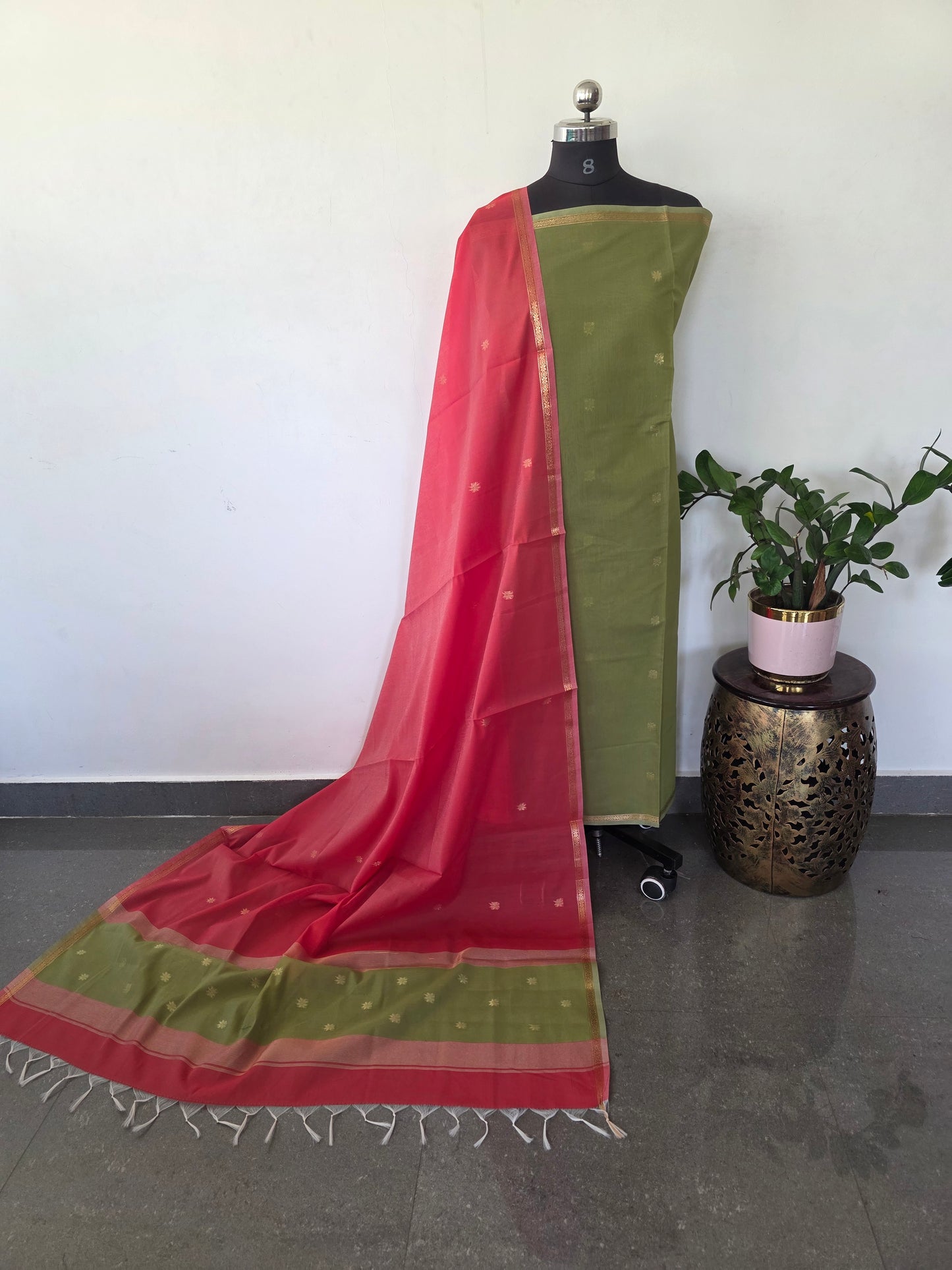 Semi Maheshwari silk salwar set - SM180