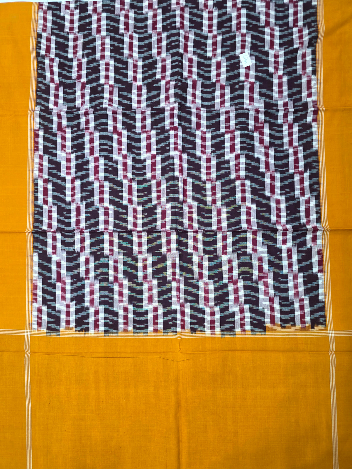 Handloom Double ikkat dupatta -WW756