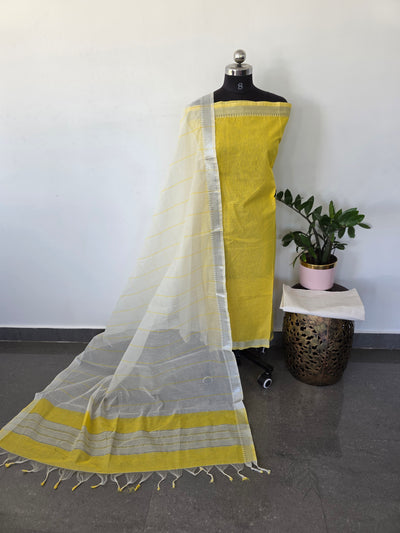Mangalagiri cotton set with zari border - MAA15
