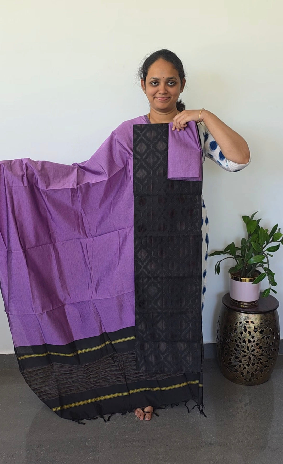Pochampally full ikkat sico set - SZ264
