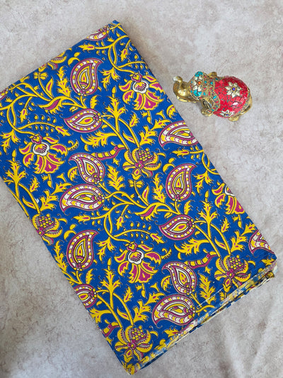 Pure kalamkari cotton running material - AK222