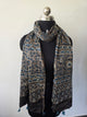 Ajrakh Handblock natural dyed mashru silk stole-MV78
