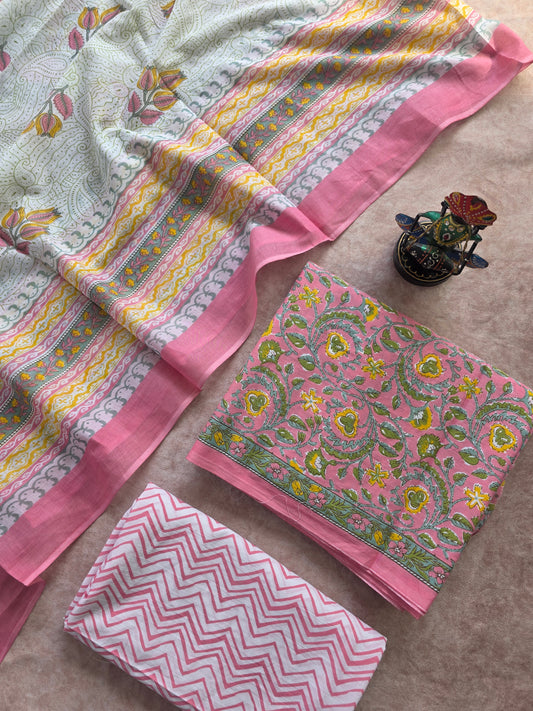 Jaipuri pure cotton set - ZG22