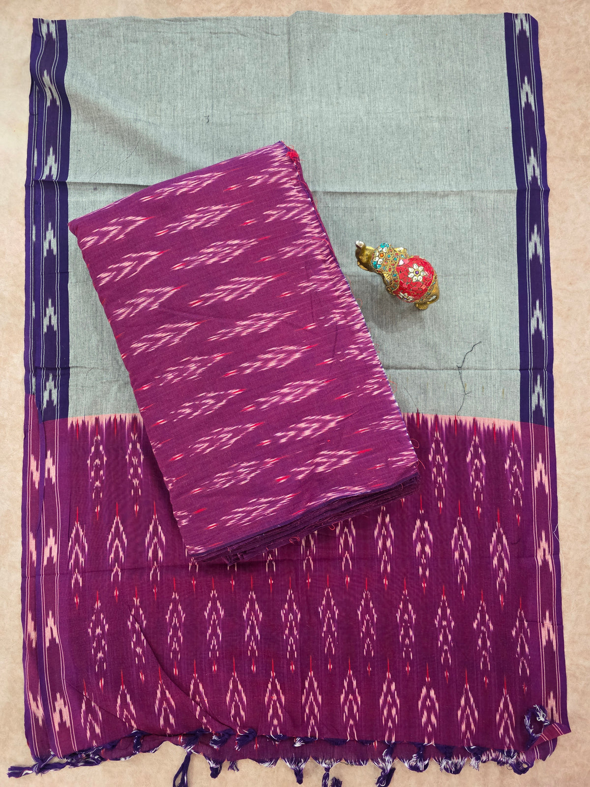 Pochampally ikkat cotton set -WW321