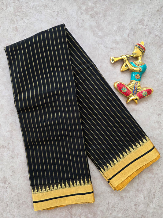 Mercerised stripes narayanapet with saree - NA235