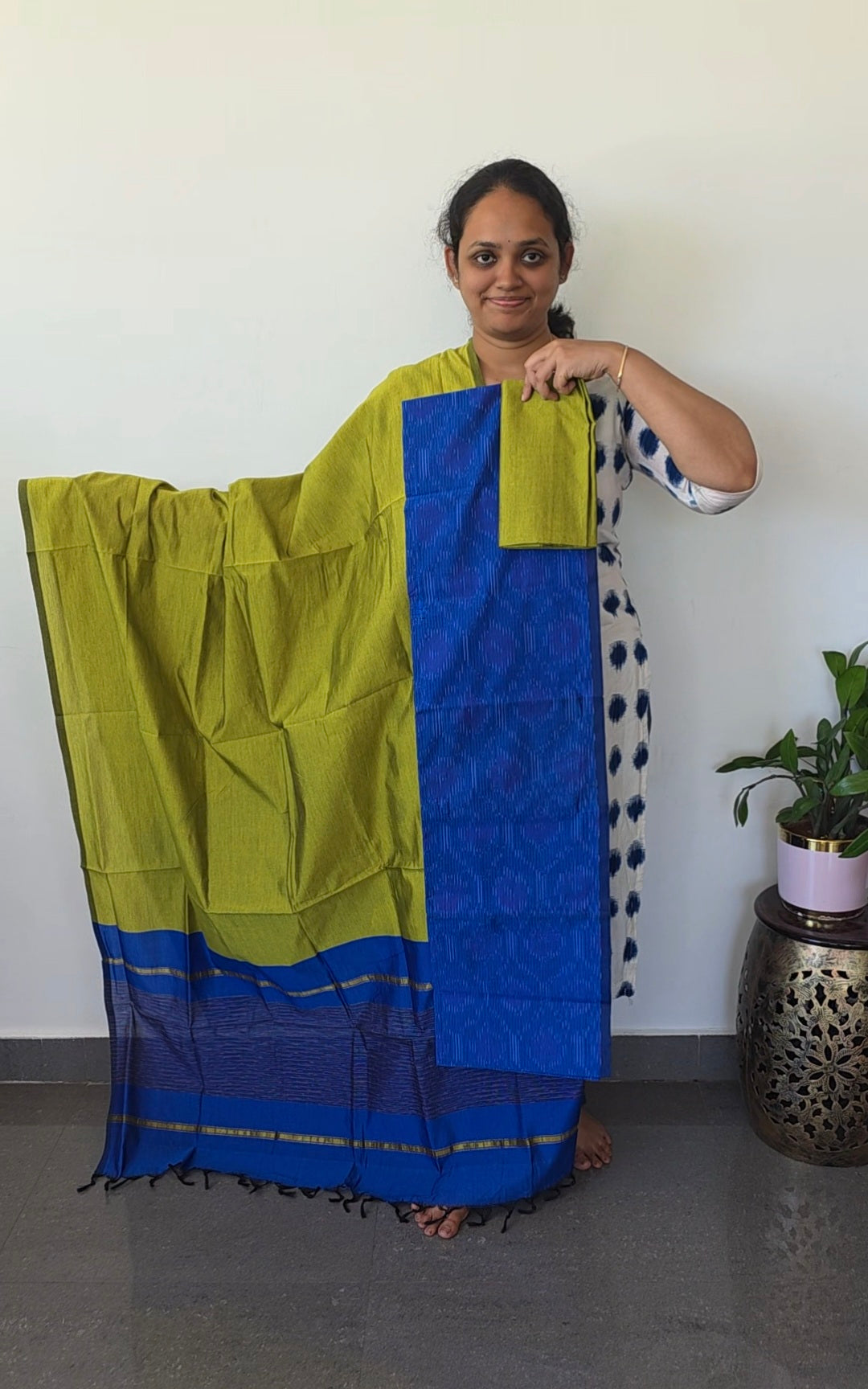 Pochampally full ikkat sico set - SZ252