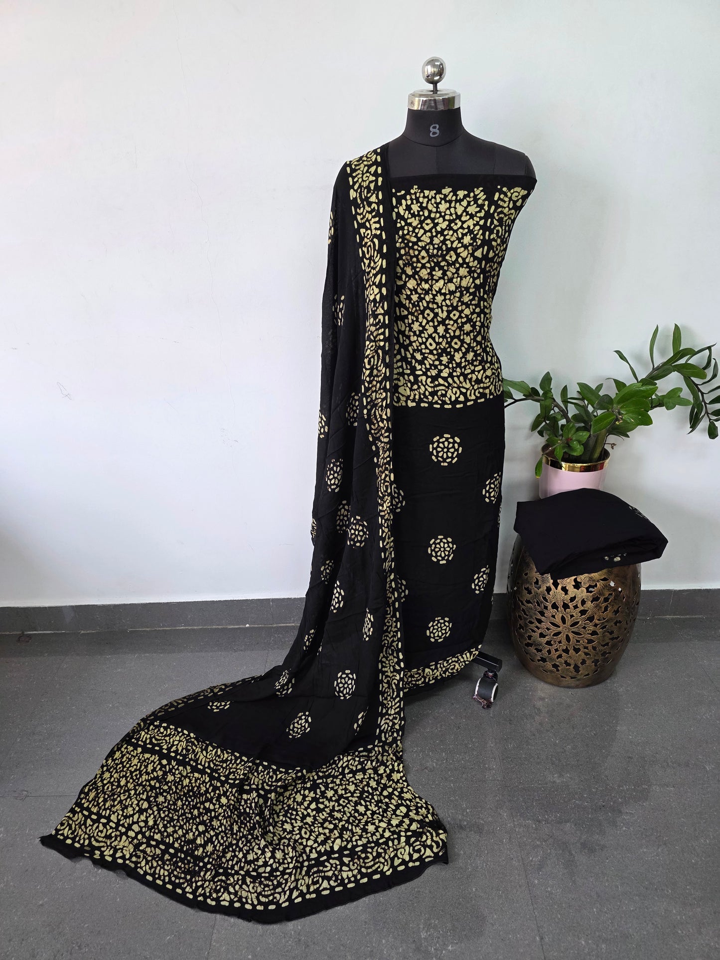 Batik georgette viscose salwar set - VZ30