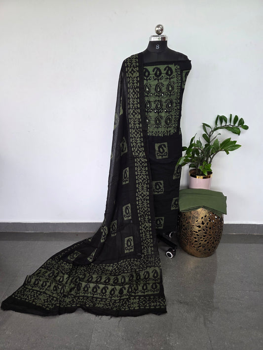 Batik pure cotton salwar set - BA390