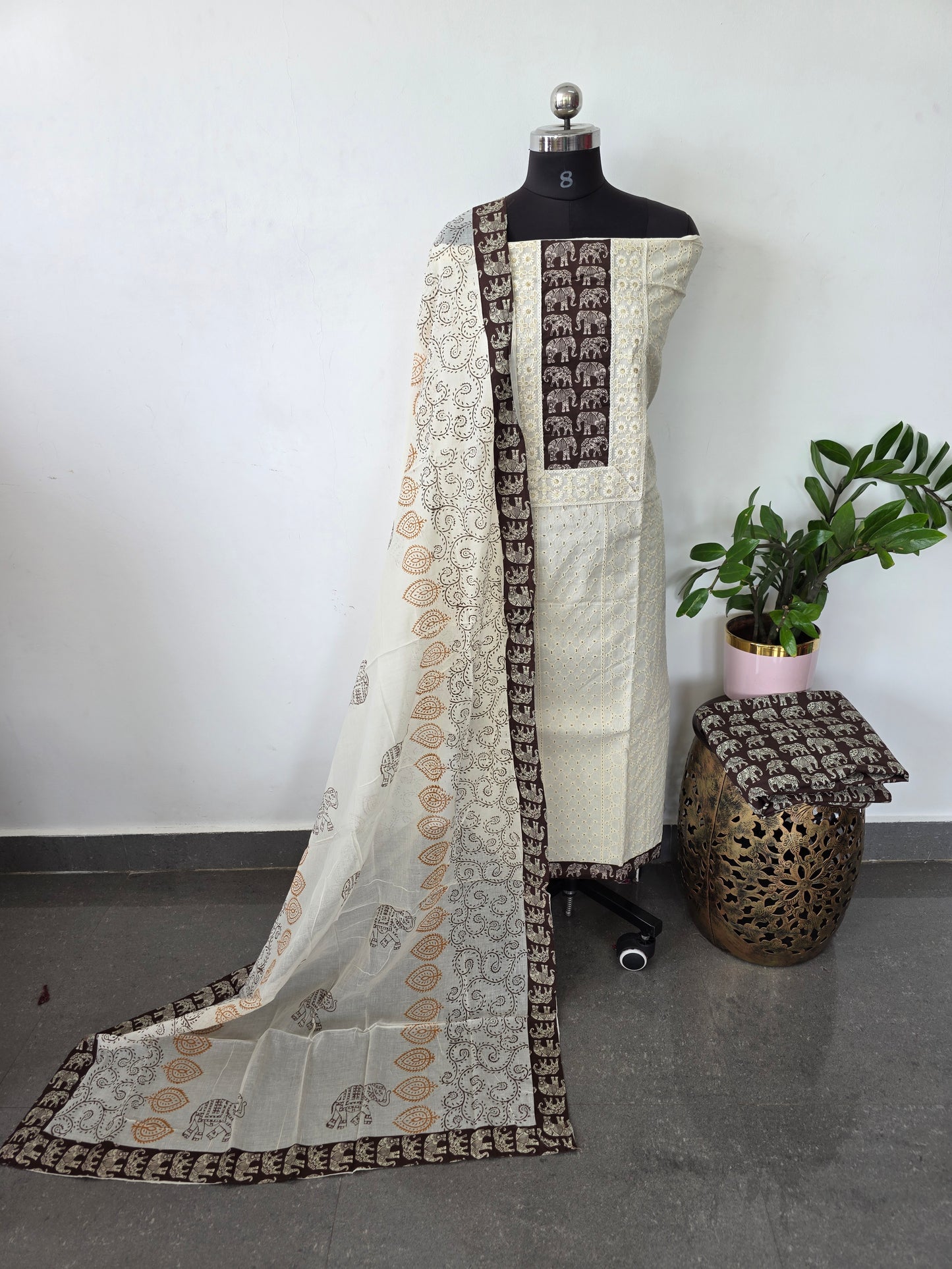 Premium hakoba cotton salwar set - CLA362