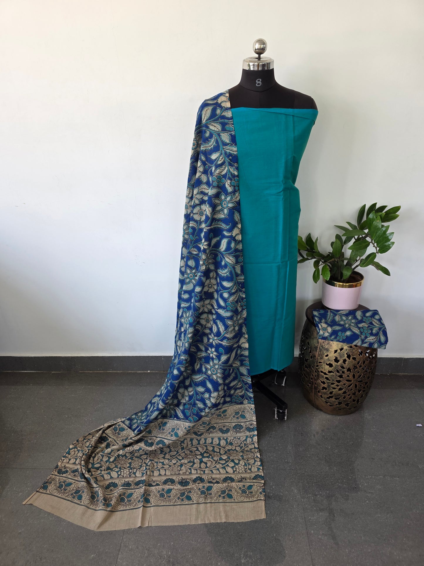 Authentic pure kalamkari cotton set - AK133