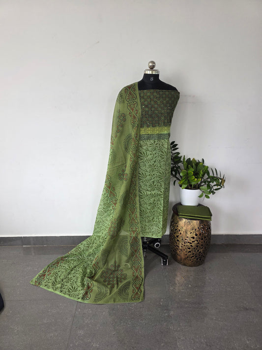 Premium embroidery kota set- 241