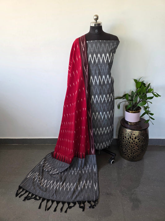 Pochampally ikkat cotton set - KK79