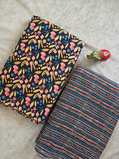 Cords set Jaipuri pure cotton running material (5 meters) - JA347