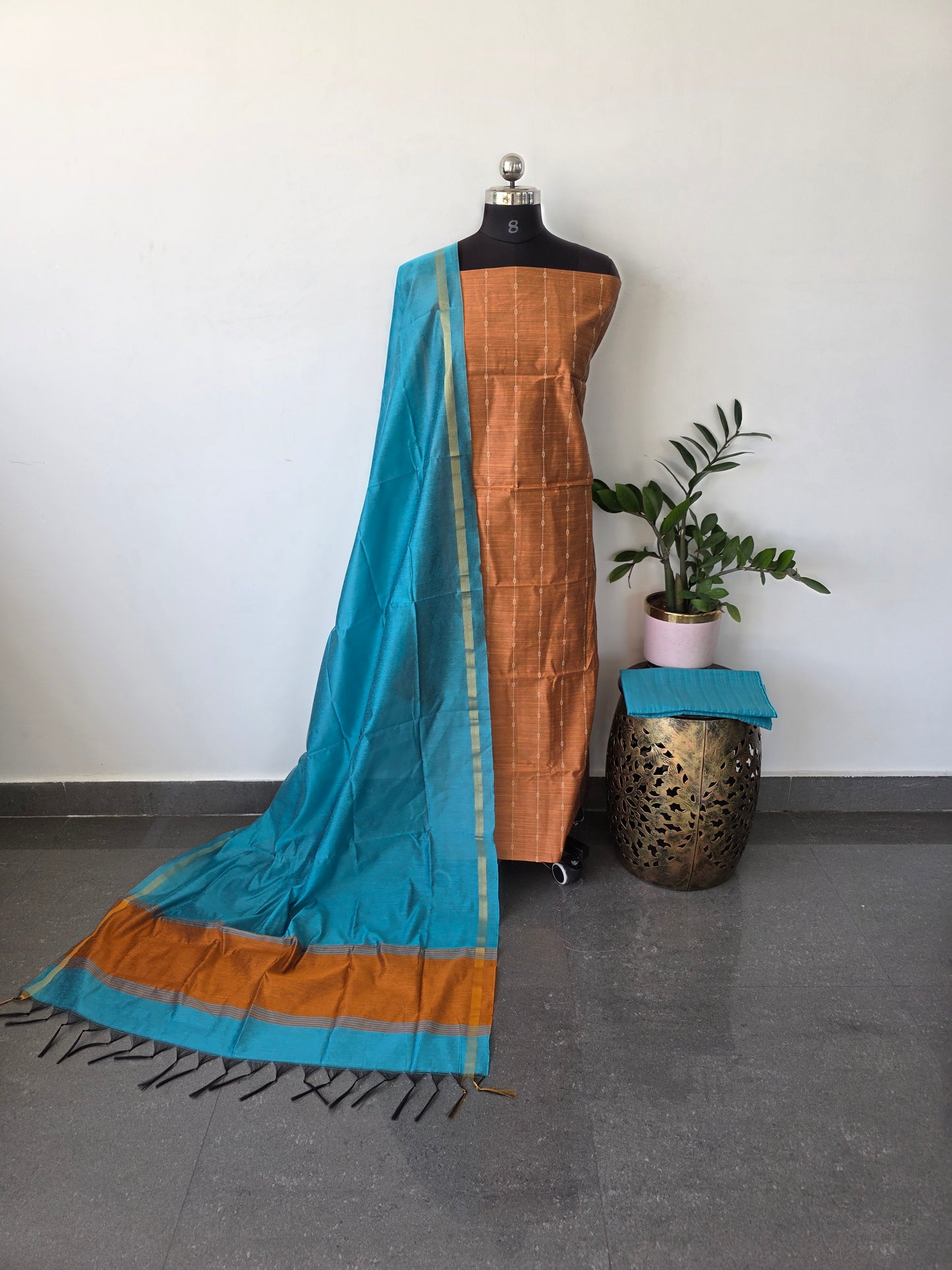 Premium semi raw silk set - RW2