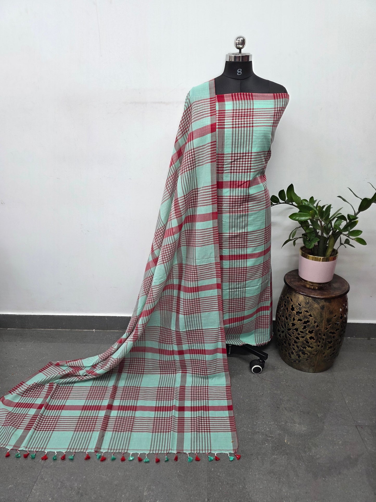 Checked Mul cotton set - JMM420