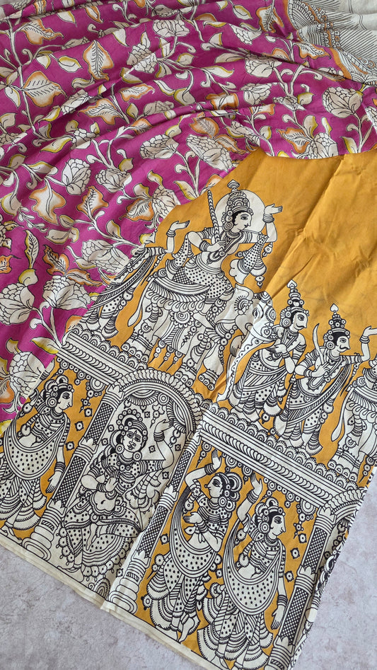 Authentic pure kalamkari cotton set- AK30