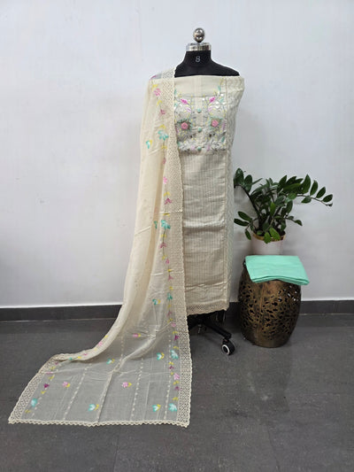 Premium embellished pure cotton salwar set - BC12