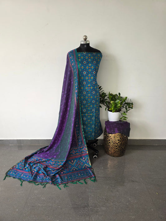 Premium soft Patola silk set - SP29