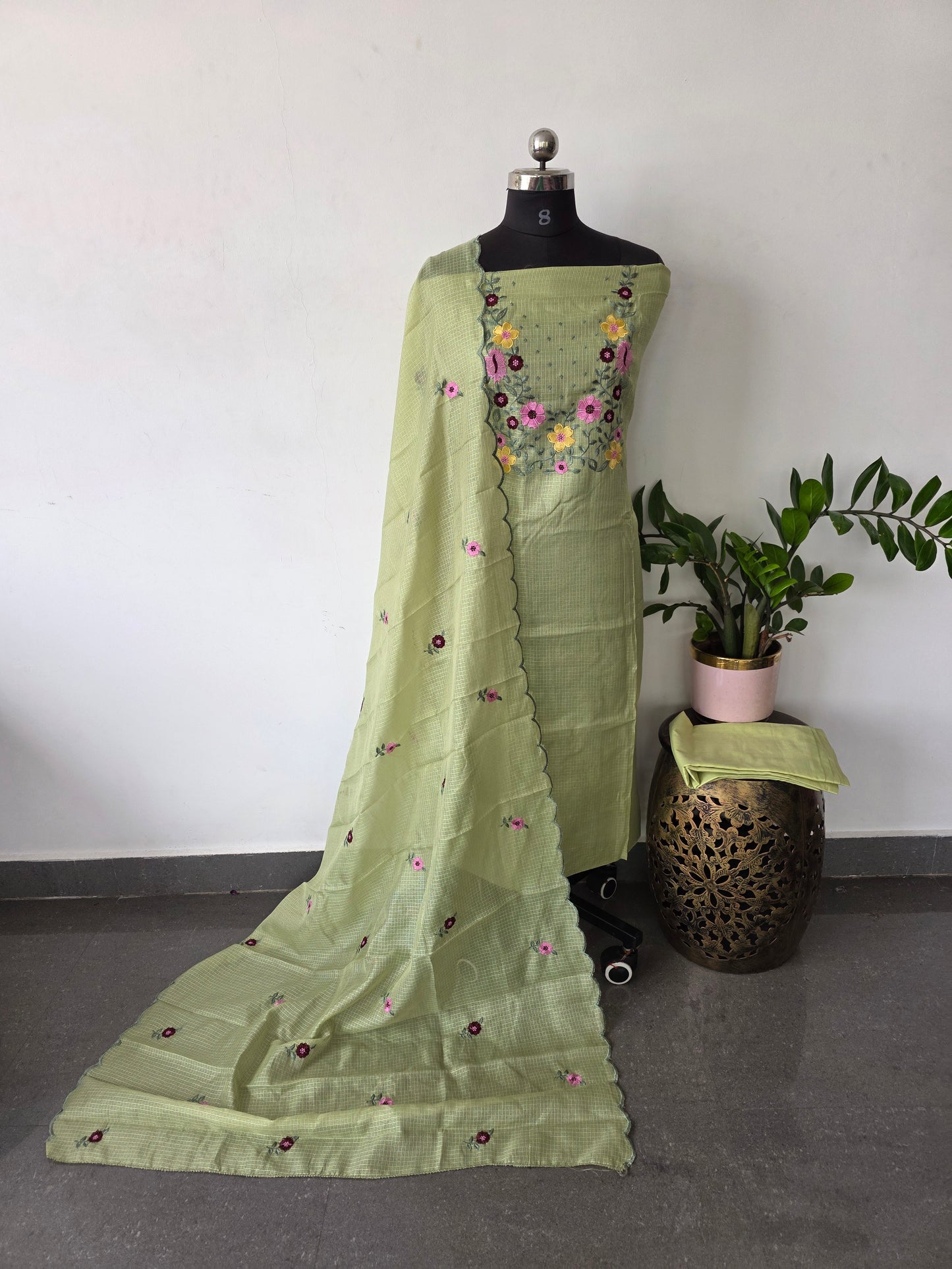 Embroidery Kota salwar set - KV38