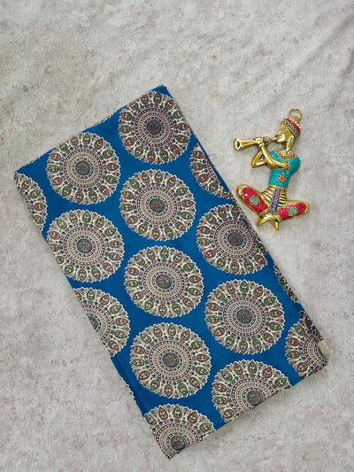 Pure kalamkari cotton running material - DK122