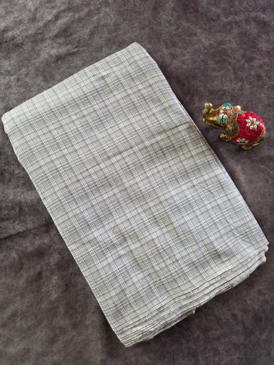 Prewashed Checked south cotton running material - HRM330