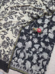 Handcrafted Kota kalamkari set (2 pc set )(Black)-AK479