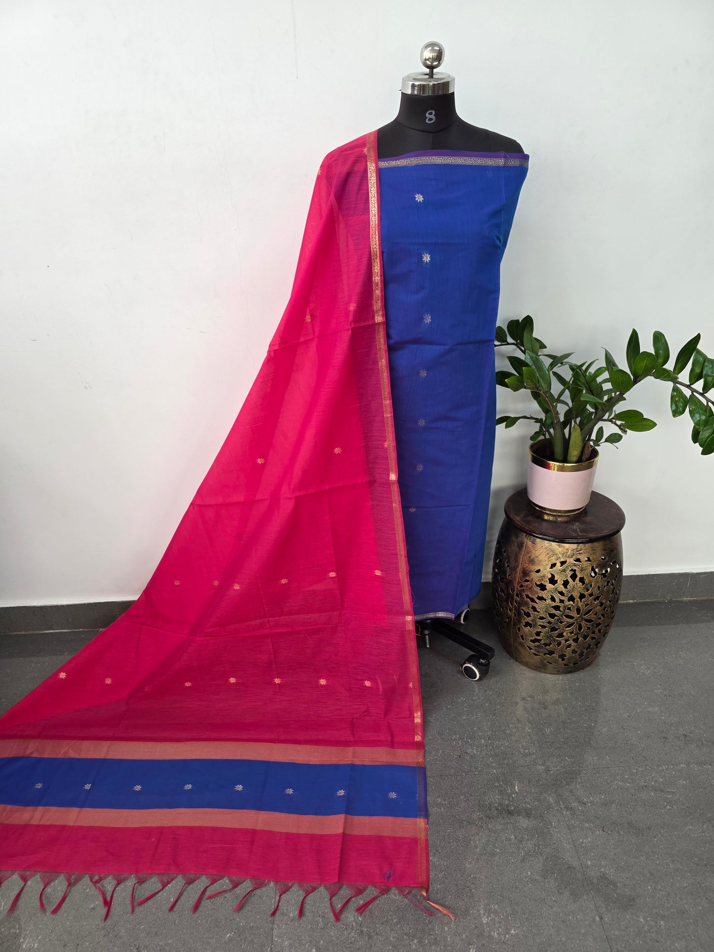 Semi Maheshwari silk salwar set - SM107