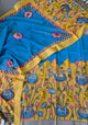 Handcrafted Kalahasthi Penkalamkari bangalore silk set - KH143