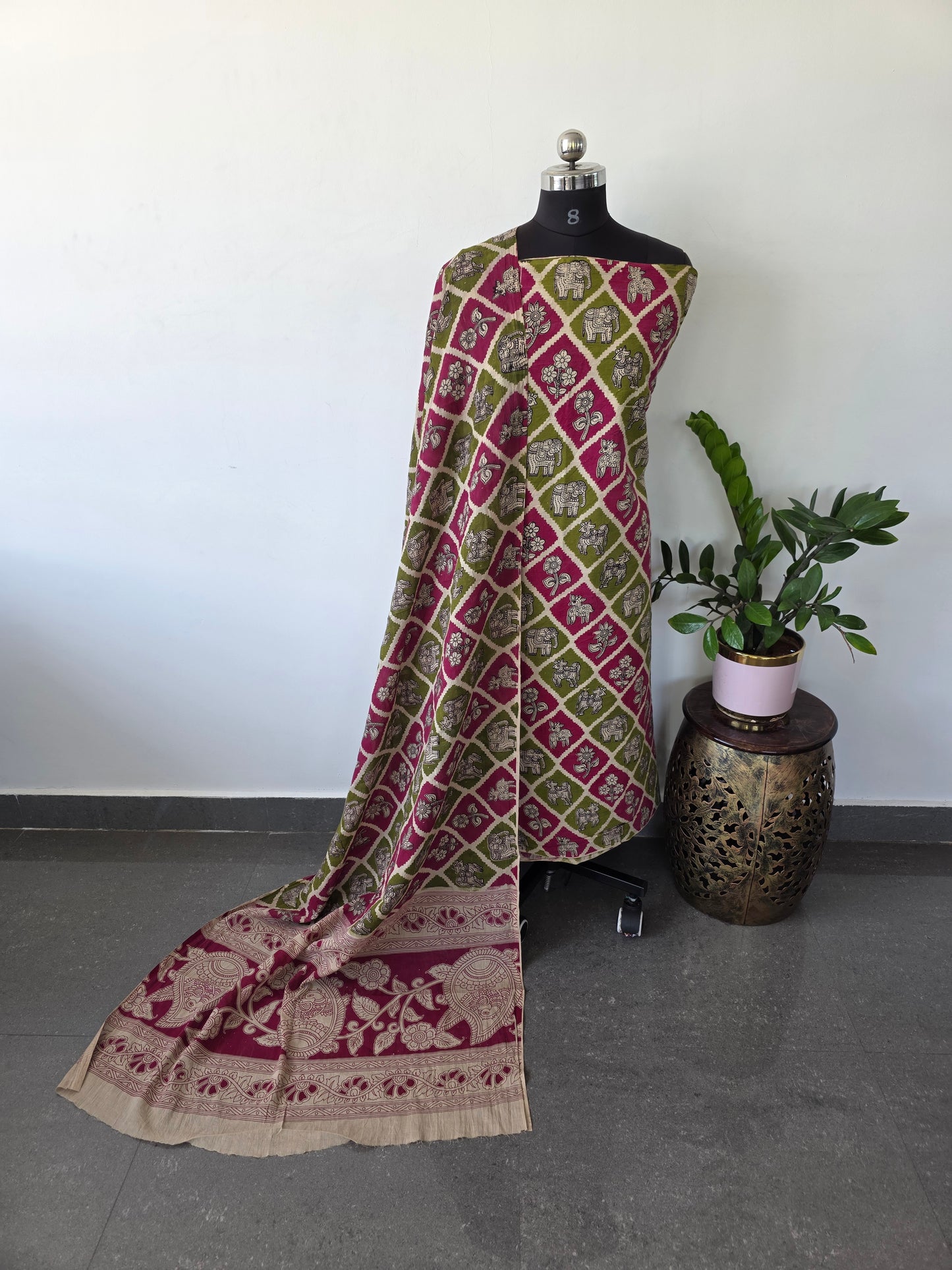 Pure kalamkari cotton salwar ( 2 pc set ) - ES23