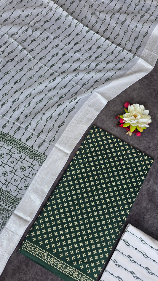 Heavy ajrakh cotton set - AL42