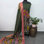 Kalahasthi Handcrafted Penkalamkari bangalore silk set -KH264